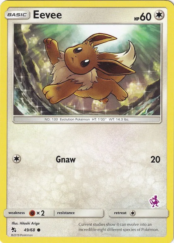 Eevee (Mewtwo Stamped) #49 – Battle Academy