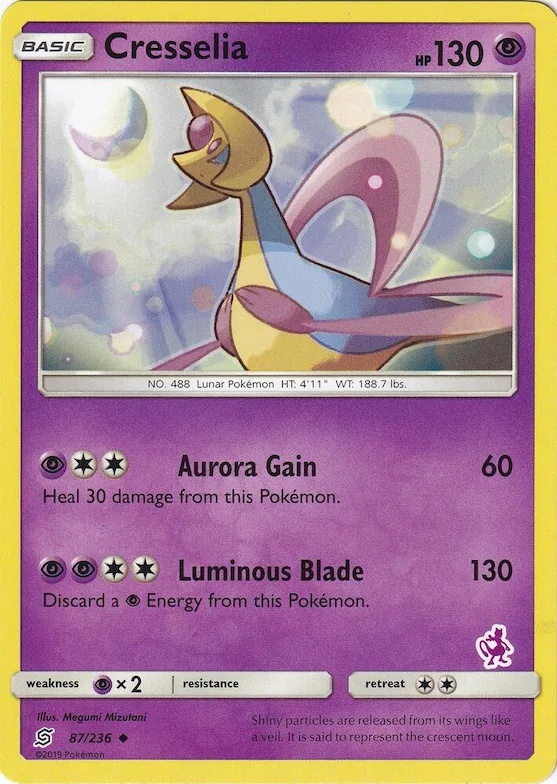 Cresselia (Mewtwo Stamped) #87 – Battle Academy