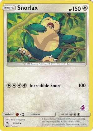 Snorlax (Mewtwo Stamped) #50 – Battle Academy