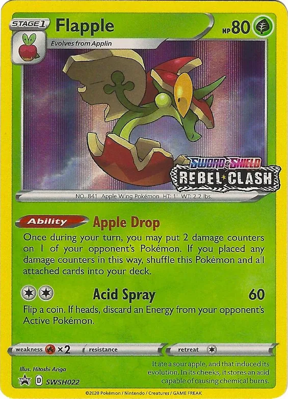 Flapple - SWSH022 (Prerelease) #swsh22 – Sword & Shield Promo Cards
