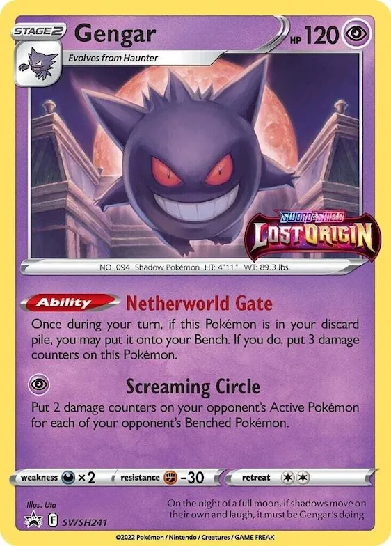 Gengar - SWSH241 (Prerelease) #swsh241 – Sword & Shield Promo Cards