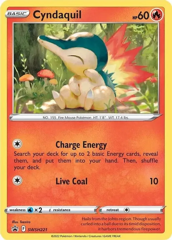 Cyndaquil - SWSH221 (Cosmos Holo) #swsh221 – Sword & Shield Promo Cards
