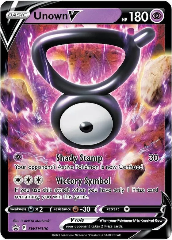 Unown V - SWSH300 #swsh300 – Sword & Shield Promo Cards