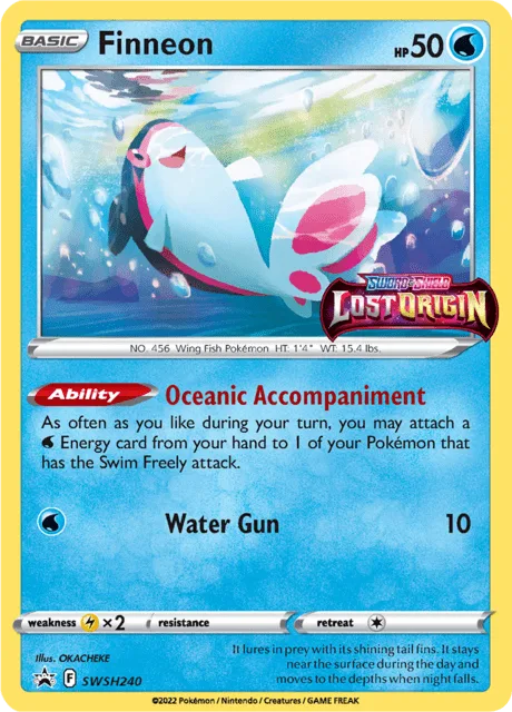 Finneon - SWSH240 (Prerelease Staff) #swsh240 – Sword & Shield Promo Cards