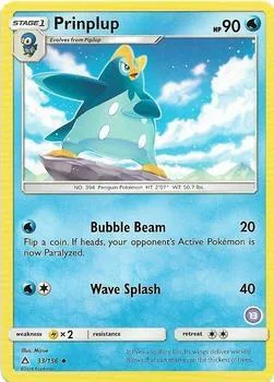 Prinplup (13) #33 – SM Trainer Kit: Alolan Sandslash & Alolan Ninetales