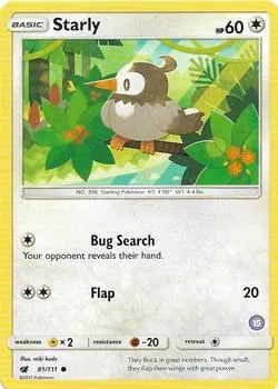 Starly (15) #81 – SM Trainer Kit: Alolan Sandslash & Alolan Ninetales