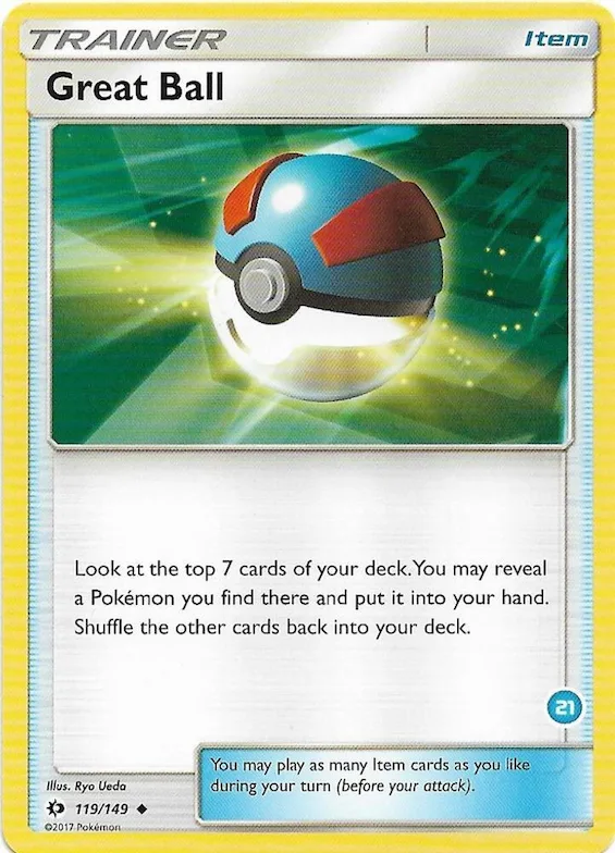 Great Ball (#21, Alolan Ninetales Half-Deck) #21 – SM Trainer Kit: Alolan Sandslash & Alolan Ninetales