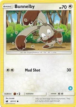 Bunnelby (4) #87 – SM Trainer Kit: Alolan Sandslash & Alolan Ninetales