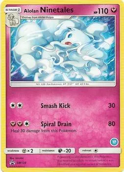 Alolan Ninetales (17) #sm128 – SM Trainer Kit: Alolan Sandslash & Alolan Ninetales