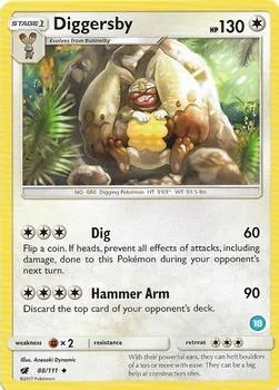 Diggersby (18) #88 – SM Trainer Kit: Alolan Sandslash & Alolan Ninetales