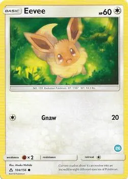 Eevee (26) #104 – SM Trainer Kit: Alolan Sandslash & Alolan Ninetales