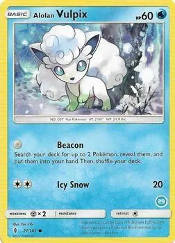 Alolan Vulpix (29) #21 – SM Trainer Kit: Alolan Sandslash & Alolan Ninetales
