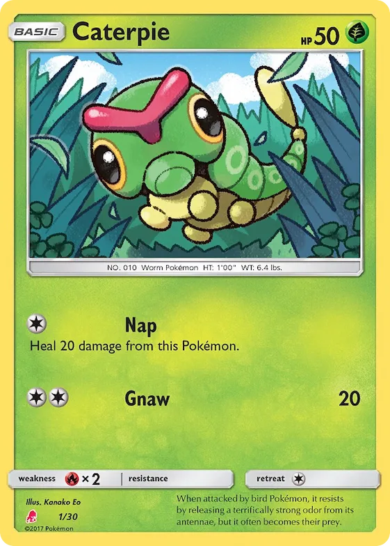 Caterpie #1 – SM Trainer Kit: Lycanroc & Alolan Raichu