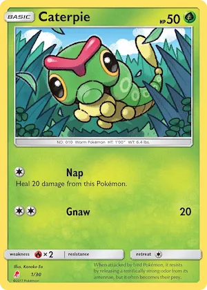 Caterpie #1 – SM Trainer Kit: Lycanroc & Alolan Raichu