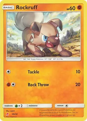 Rockruff (#29) #29 – SM Trainer Kit: Lycanroc & Alolan Raichu