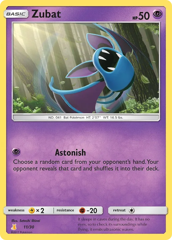 Zubat #11 – SM Trainer Kit: Lycanroc & Alolan Raichu