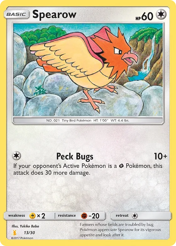 Spearow #13 – SM Trainer Kit: Lycanroc & Alolan Raichu