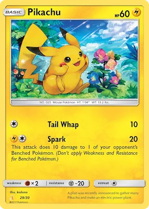 Pikachu (#29) #29 – SM Trainer Kit: Lycanroc & Alolan Raichu