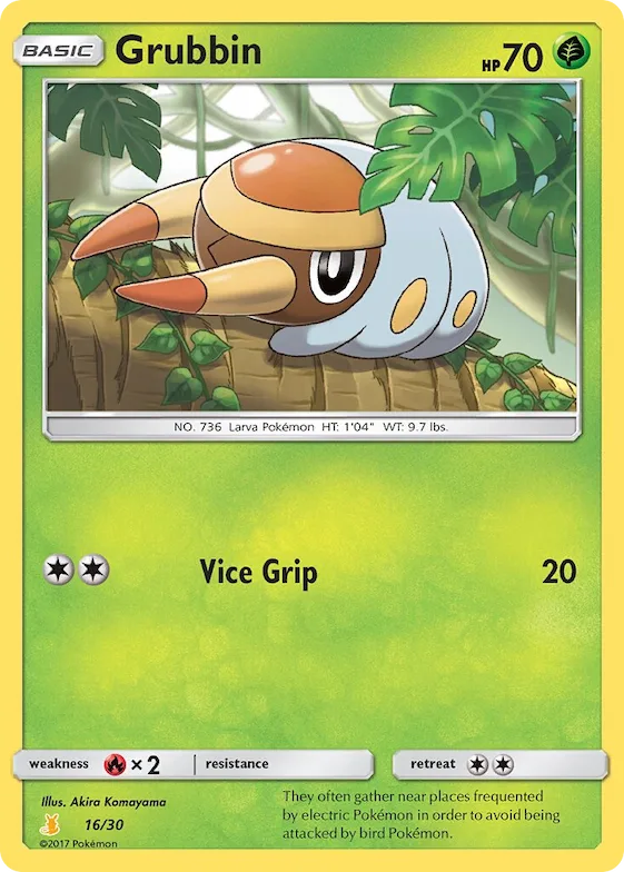 Grubbin #16 – SM Trainer Kit: Lycanroc & Alolan Raichu