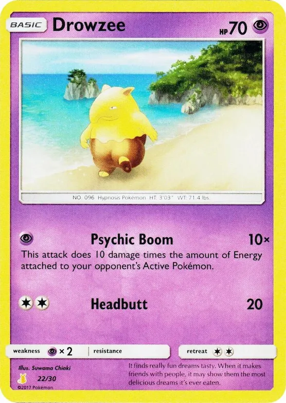 Drowzee #22 – SM Trainer Kit: Lycanroc & Alolan Raichu