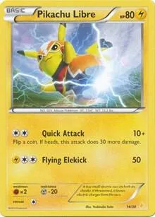 Pikachu Libre (14 - Non-Holo) #14 – XY Trainer Kit: Sylveon & Noivern