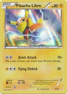Pikachu Libre (30 - Holo) #30 – XY Trainer Kit: Sylveon & Noivern