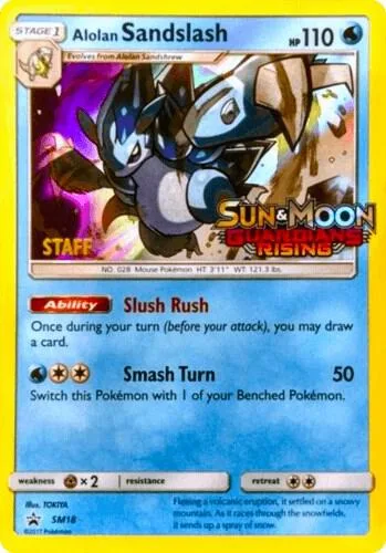 Alolan Sandslash - SM18 (Prerelease) [Staff] #sm18 – SM Promos