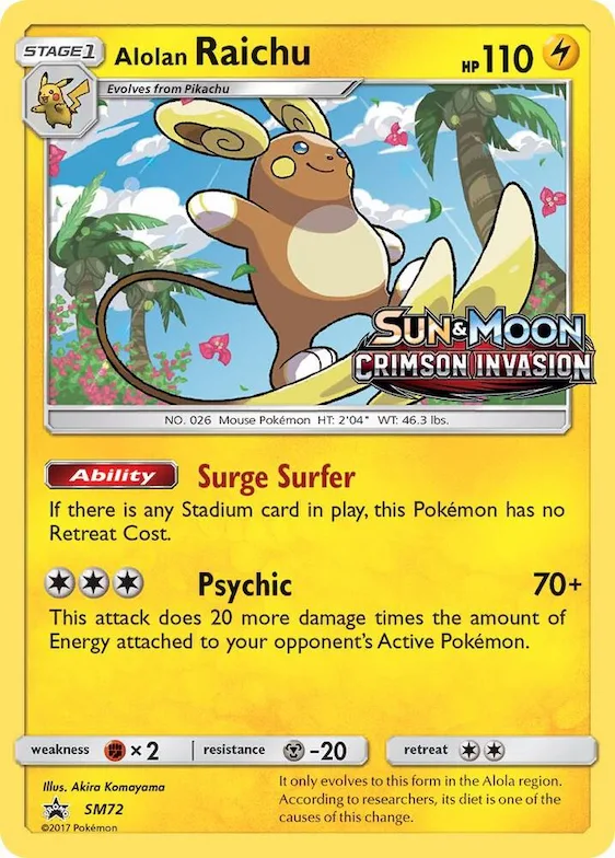 Alolan Raichu - SM72 (Prerelease) #sm72 – SM Promos