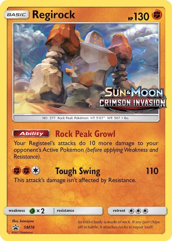 Regirock - SM74 (Prerelease) #sm74 – SM Promos