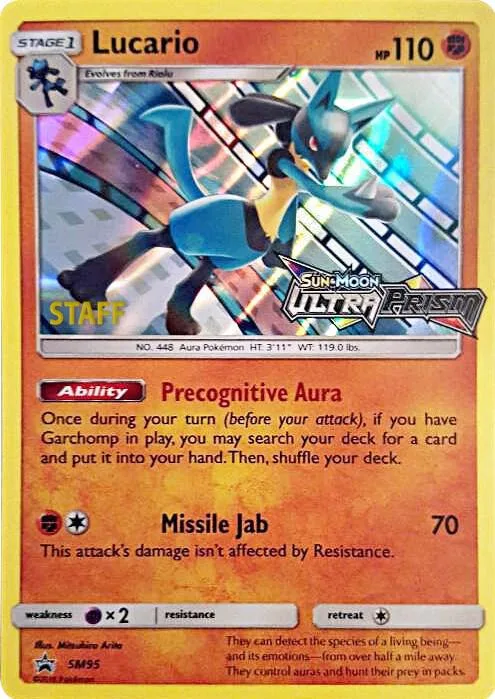 Lucario - SM95 (Prerelease) [Staff] #sm95 – SM Promos