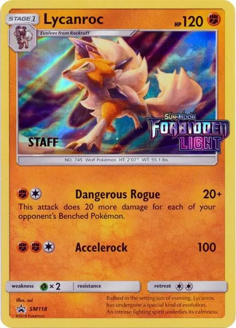 Lycanroc - SM118 (Prerelease) [Staff] #sm118 – SM Promos