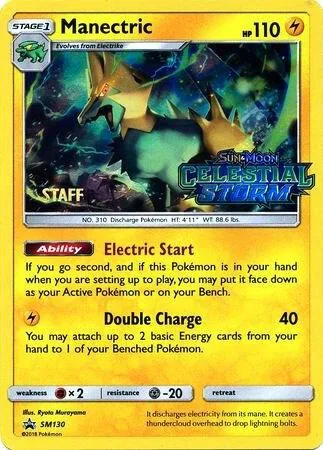 Manectric - SM130 (Prerelease) [Staff] #sm130 – SM Promos