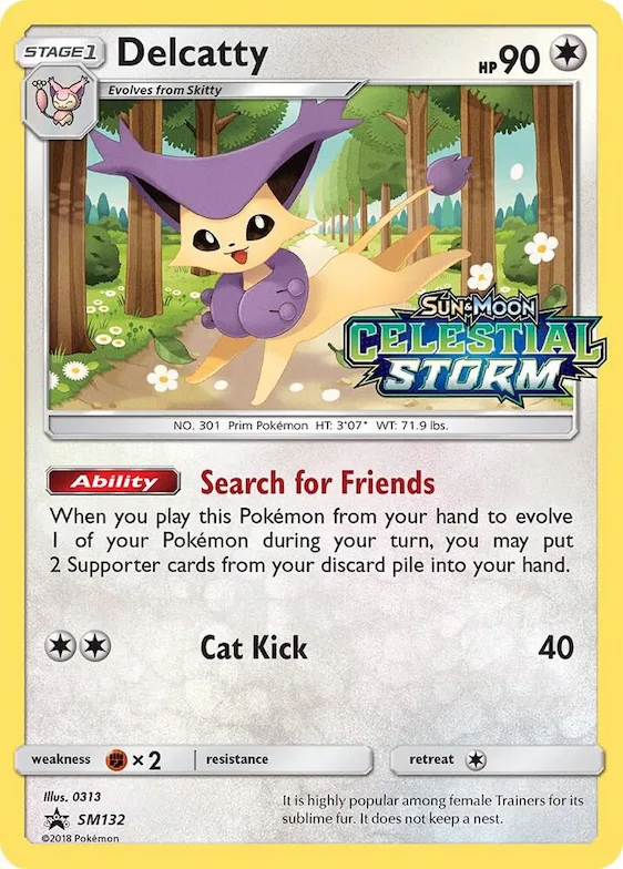 Delcatty - SM132 (Prerelease) #sm132 – SM Promos