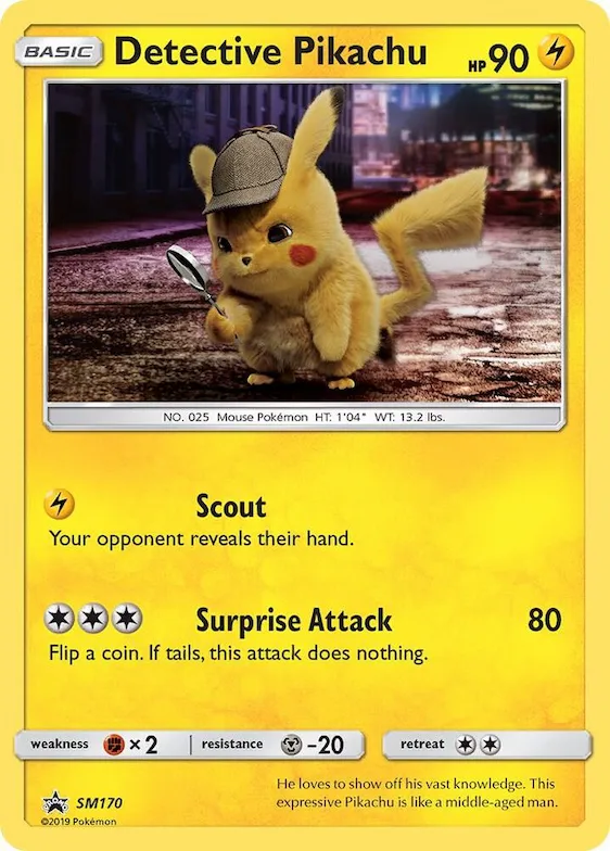 Detective Pikachu - SM170 #sm170 – SM Promos