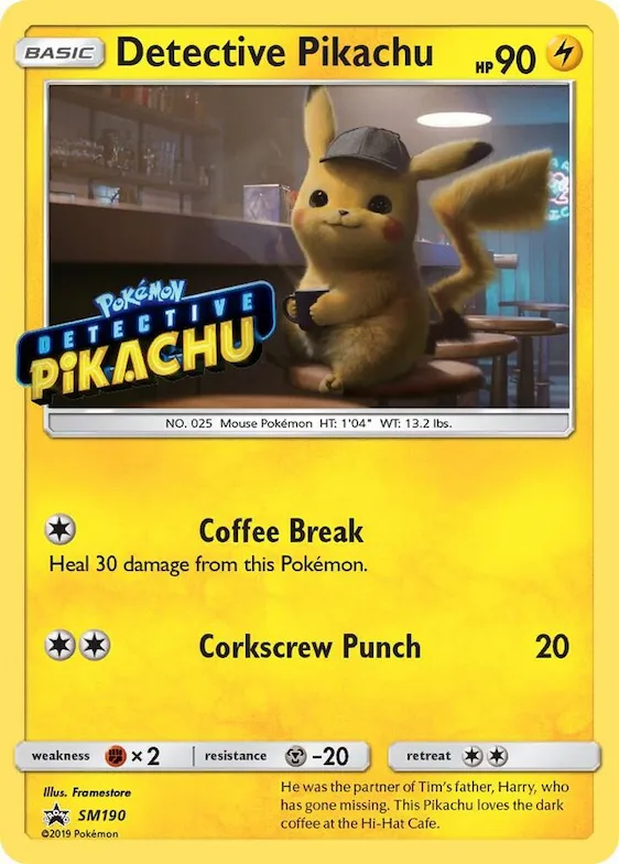 Detective Pikachu - SM190 (Stamped) #sm190 – SM Promos