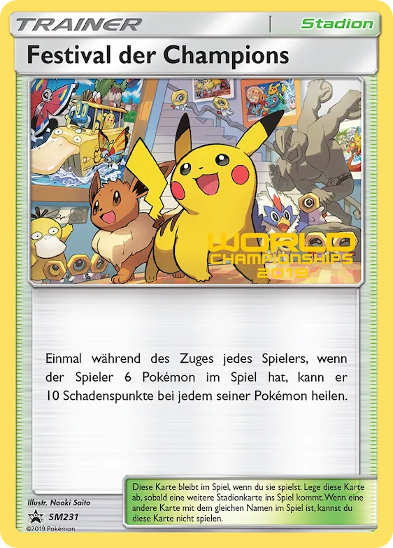 Champions Festival - SM231 (World Championships 2019) [Staff] #sm231 – SM Promos