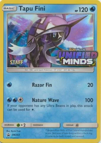 Tapu Fini - SM203 (Prerelease) [Staff] #sm203 – SM Promos