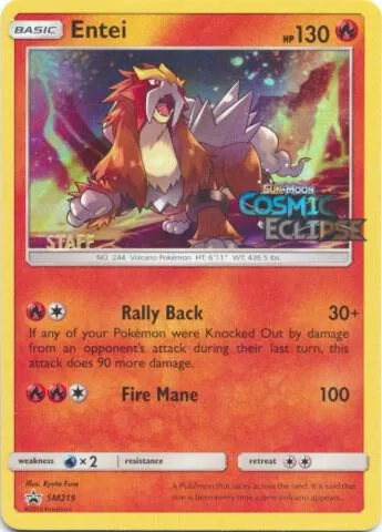 Entei - SM219 (Prerelease) [Staff] #sm219 – SM Promos