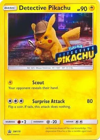 Detective Pikachu - SM170 (Stamped) #sm170 – SM Promos