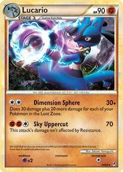Lucario (Call of Legends) #14 – XY Trainer Kit: Sylveon & Noivern