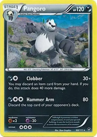 Pangoro (Cracked Ice Holo) #68 – XY Trainer Kit: Sylveon & Noivern