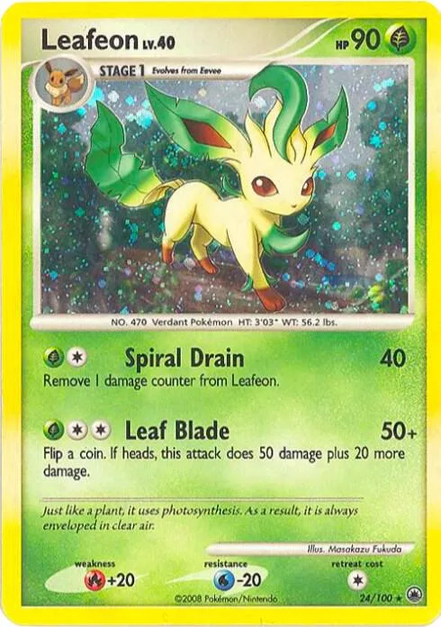 Leafeon (DP Majestic Dawn) #24 – XY Trainer Kit: Sylveon & Noivern