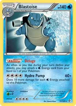 Blastoise (BW Boundaries Crossed) #31 – XY Trainer Kit: Sylveon & Noivern
