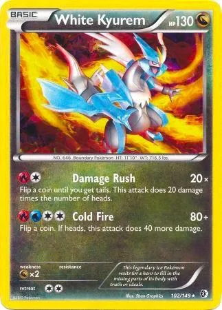 White Kyurem (BW Boundaries Crossed) #102 – XY Trainer Kit: Sylveon & Noivern
