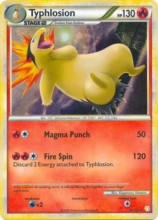 Typhlosion (Cosmos Holo) #32 – XY Trainer Kit: Sylveon & Noivern