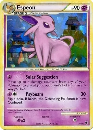 Espeon (HGSS Undaunted - Cracked Ice Holo) #2 – XY Trainer Kit: Sylveon & Noivern