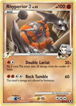 Rhyperior E4 (DPPt Rising Rivals) #32 – XY Trainer Kit: Sylveon & Noivern