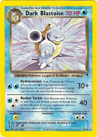 Dark Blastoise (WotC Legendary Collection) #4 – XY Trainer Kit: Sylveon & Noivern