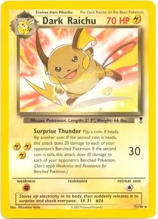 Dark Raichu (WotC Legendary Collection) #7 – XY Trainer Kit: Sylveon & Noivern