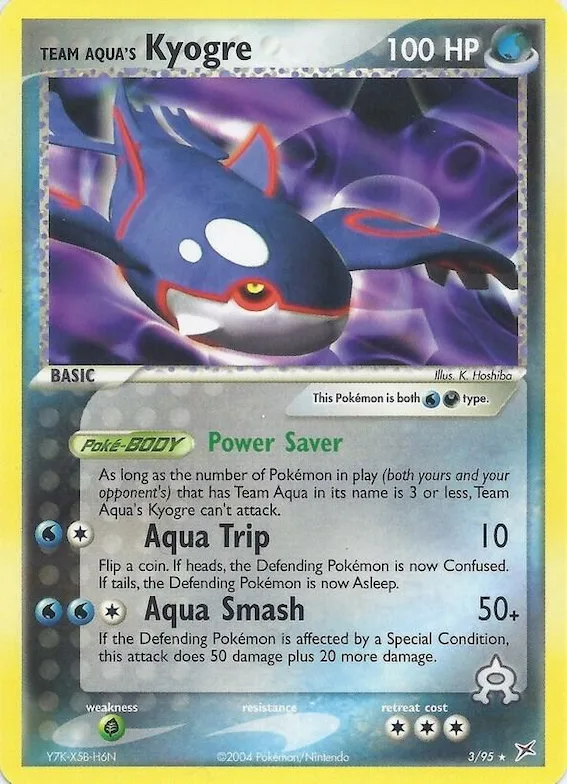 Team Aqua's Kyogre (EX Team Magma vs Team Aqua) #3 – XY Trainer Kit: Sylveon & Noivern